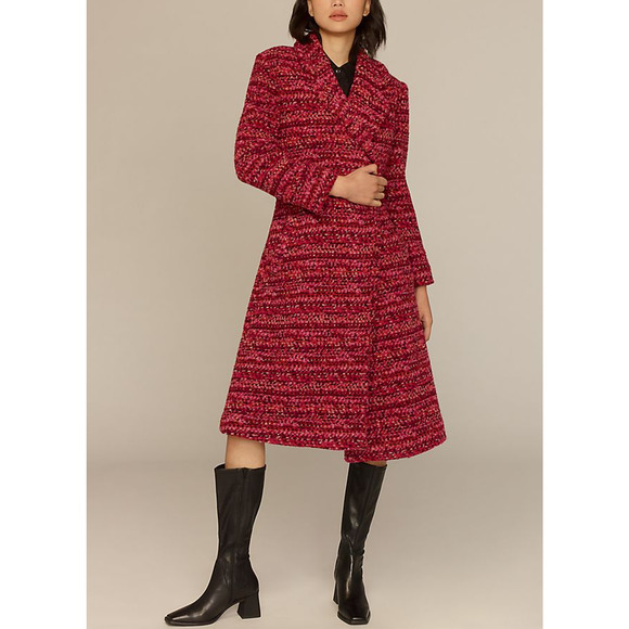 Hutch 'Kat' Pink Wrap Coat Size XL - Picture 1 of 5